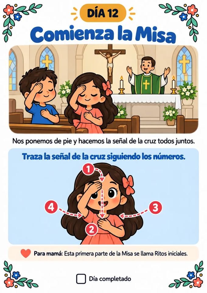 Día 12 — la señal de la cruz, paso por paso