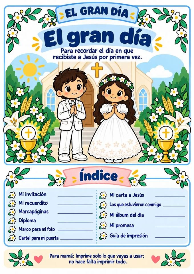 El gran día: invitación, diploma y recuerdos